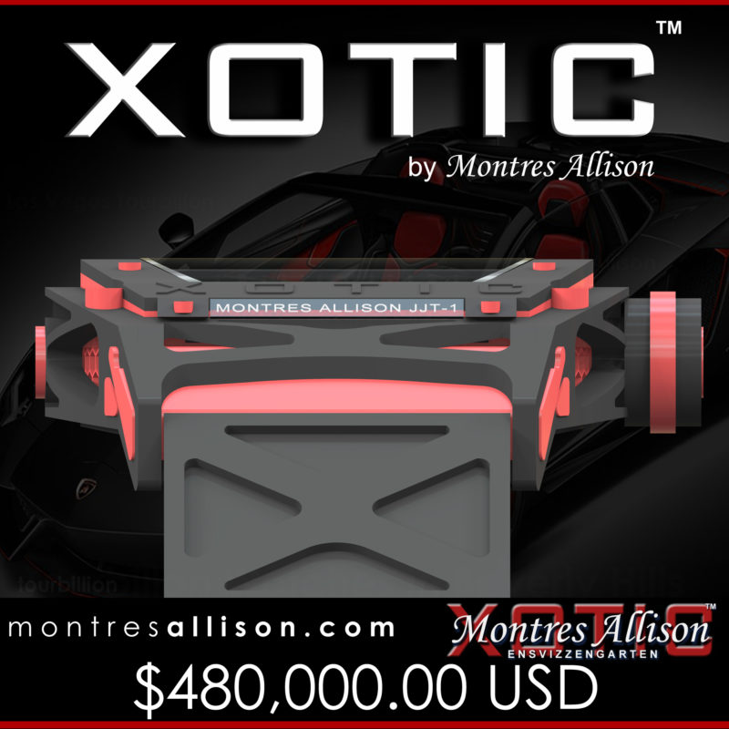 Montres Allison XOTIC Tourbillon watches